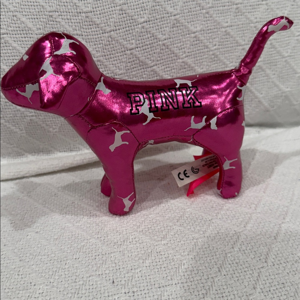 Pink metallic dog